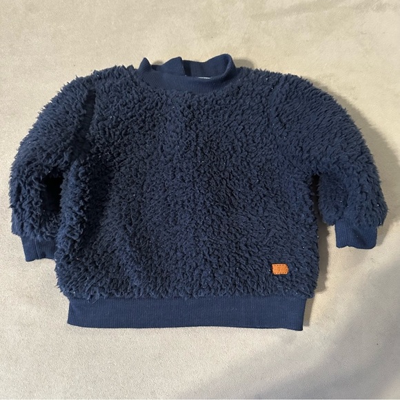 7 For All Mankind Other - 7 for all Mankind infant boys sherpa sweatshirt size 0/3 months like new